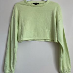 ✨Forever 21 Neon Cropped Sweatshirt✨